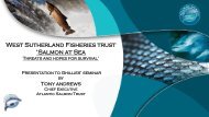 Presentation to Ghillies Seminar, West Sutherland Fisheries Trust by ...