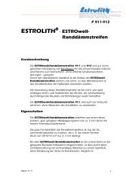 P 912 â ESTROLITH Â® - ESTRO-WELL-RanddÃ¤mmstreifen â F