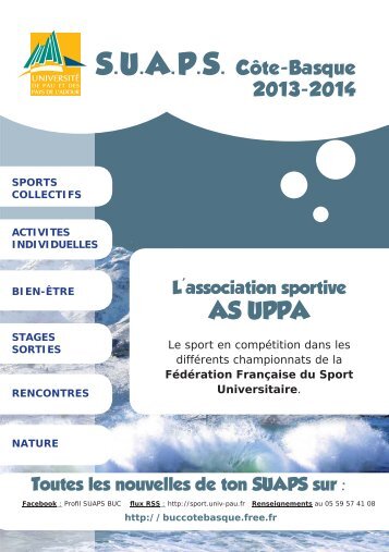 L'association sportive AS UPPA - UFR Pluridisciplinaire de Bayonne