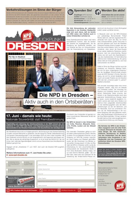 SKANDAL DER - NPD-Dresden