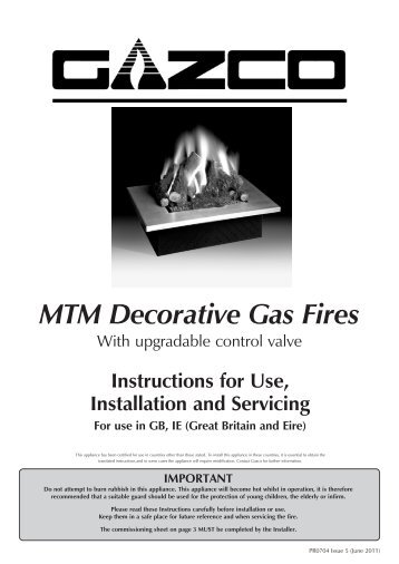 MTM Decorative Gas Fires - The Fire Basket