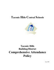 Comprehensive Attendance Policy - Taconic Hills Central School ...