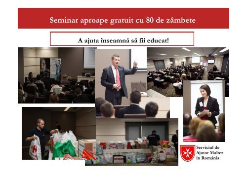 raport Seminar vanzari aproape gratuit - Serviciul de Ajutor Maltez in ...