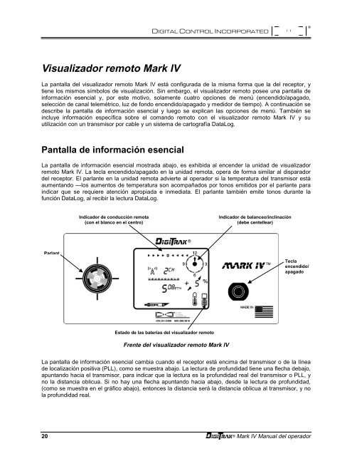 Sistema de Localización Mark IV Manual del Operador