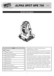 Alpha Spot HPE 700 Manual