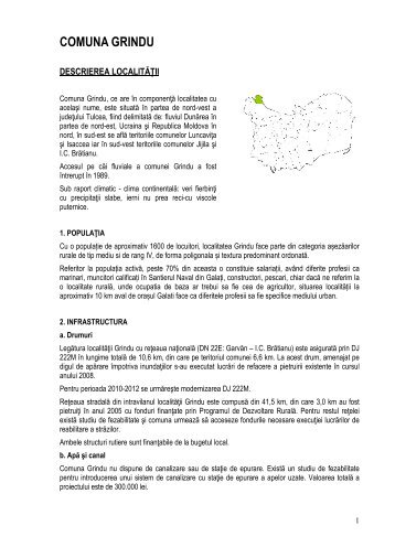 Grindu - Consiliul Judeţean Tulcea