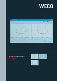 Optik Maschinen von WECO ShapeMaker - Weco-optik.com