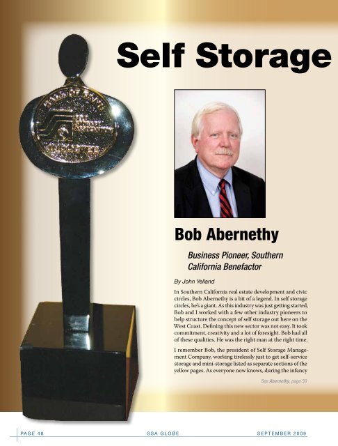 Hall of Fame - Self Storage Association Globe
