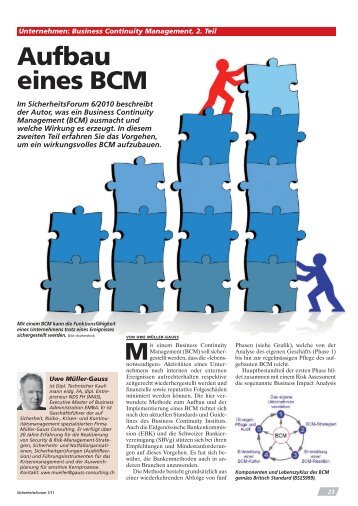 Aufbau eines BCM - müller-gauss consulting