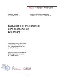 Évaluation de l'enseignement dans l'académie de Strasbourg