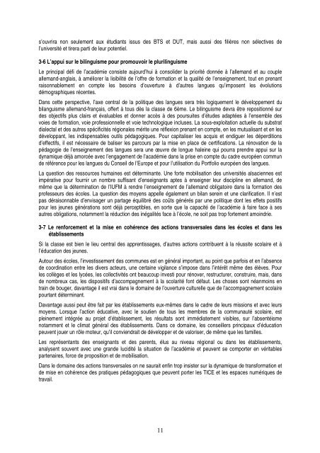 Évaluation de l'enseignement dans l'académie de Strasbourg