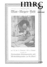 mitteilungen 6 (2003) - Max Reger