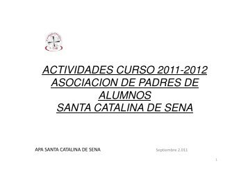 actividades curso 2011-2012 asociacion de padres de alumnos ...