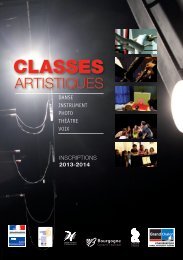Brochure sur les classes Ã  horaires amÃ©nagÃ©s - Le Grand Chalon