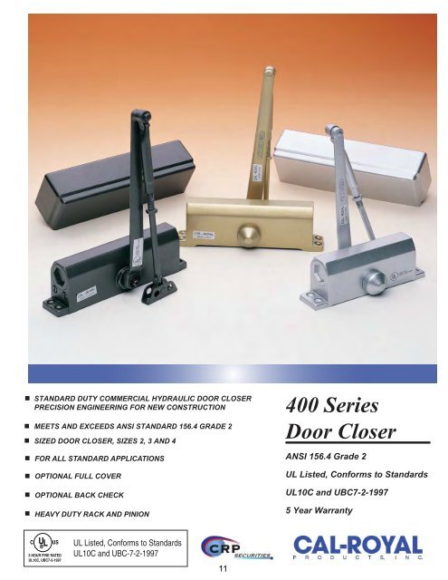 ARCHITECTURAL BUILDERS HARDWARE CATALOG - Cal-Royal