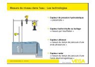 Mesure de niveau dans l'eau : Les technologies - Carrefour des ...
