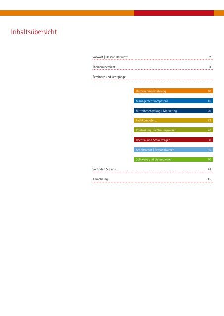 Seminarprogramm - BFS Service GmbH