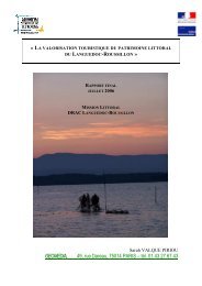 la valorisation touristique du patrimoine littoral - PÃ´le-relais lagunes ...