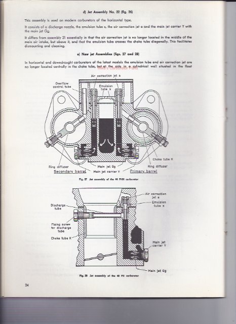 Solex Selection and Tuning of the Carburetor - Mikes Carburetor Parts