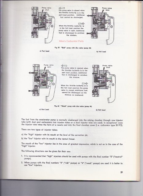 Solex Selection and Tuning of the Carburetor - Mikes Carburetor Parts