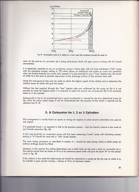 Solex Selection and Tuning of the Carburetor - Mikes Carburetor Parts