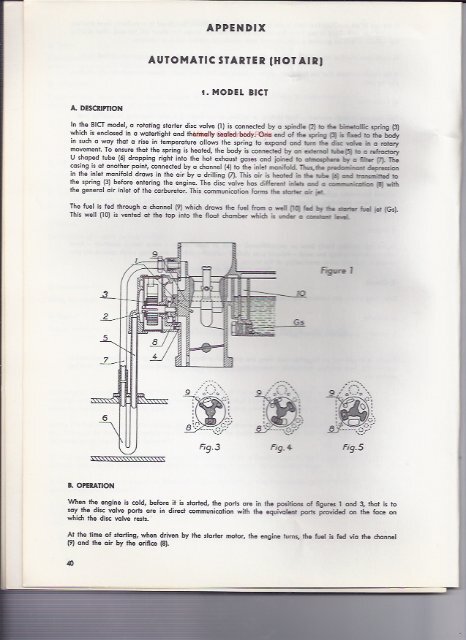 Solex Selection and Tuning of the Carburetor - Mikes Carburetor Parts