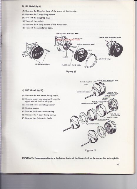 Solex Selection and Tuning of the Carburetor - Mikes Carburetor Parts