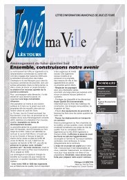 Lettre 87.qxd - Mairie de JouÃ© lÃ¨s Tours