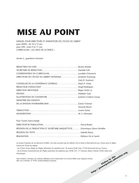 Mise au point - Adventiste