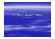 LA PREPARATION PHYSIQUE N4