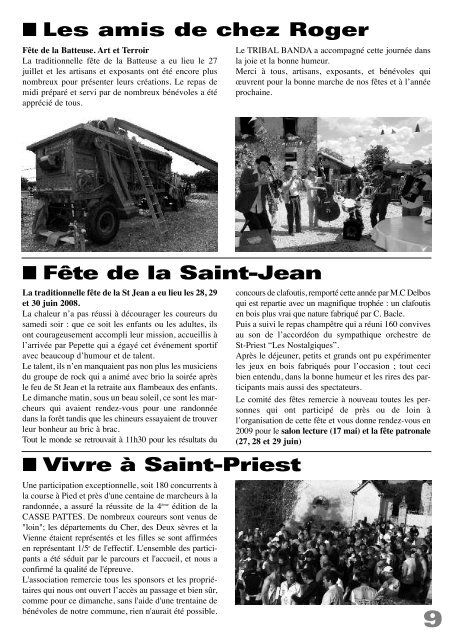 Octobre 2008 Bulletin municipal n°23 - Saint-Priest-sous-Aixe