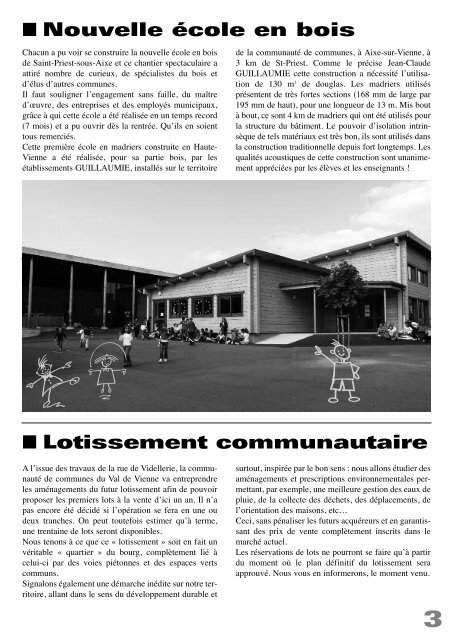 Octobre 2008 Bulletin municipal n°23 - Saint-Priest-sous-Aixe