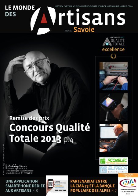Le Monde des artisans en Savoie nÂ°95 - Juillet / AoÃ»t 2013