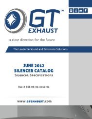 GT Exhaust Silencer Catalog - Davidson Sales Co.