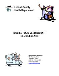 Mobile Food Vendor Requirements - Kendall County Health ...