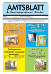 Amtsblatt der Verwaltungsgemeinschaft - VG Rennsteig