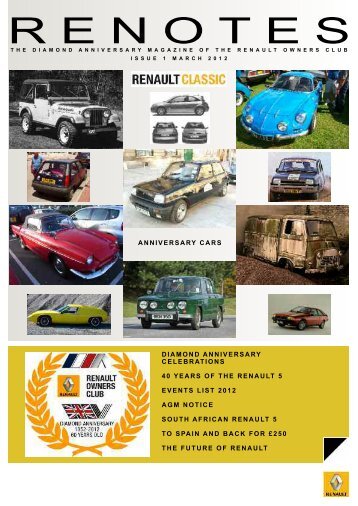 March 2012 Draft.pdf - Renault Owners Club Forum