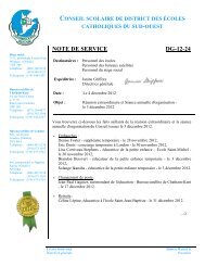 note de service dg-12-24 - Conseil scolaire catholique Providence