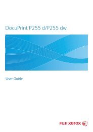 DocuPrint P255 dw User Manual - Fuji Xerox Printers