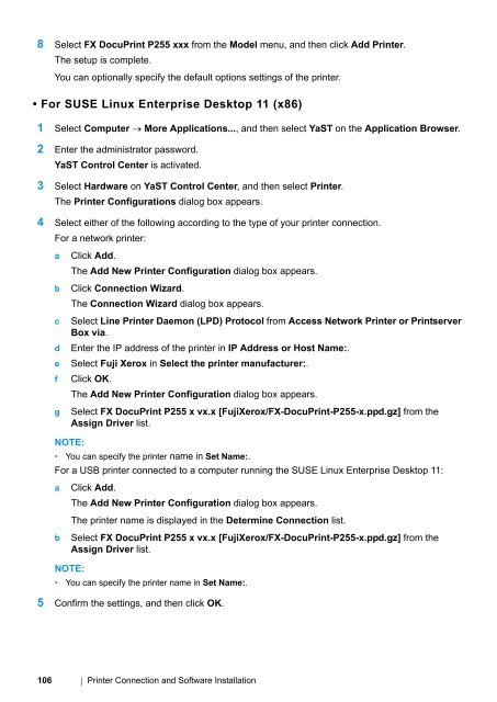 DocuPrint P255 dw User Manual - Fuji Xerox Printers