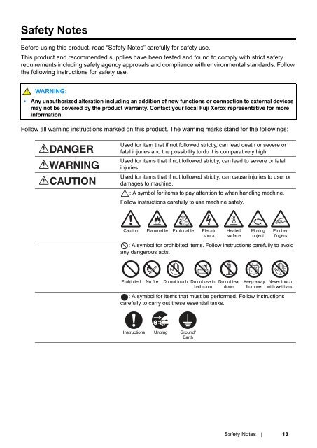 DocuPrint P255 dw User Manual - Fuji Xerox Printers