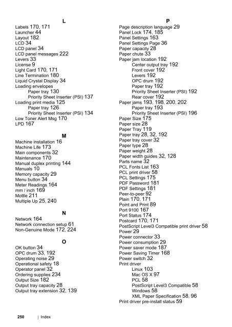 DocuPrint P255 dw User Manual - Fuji Xerox Printers