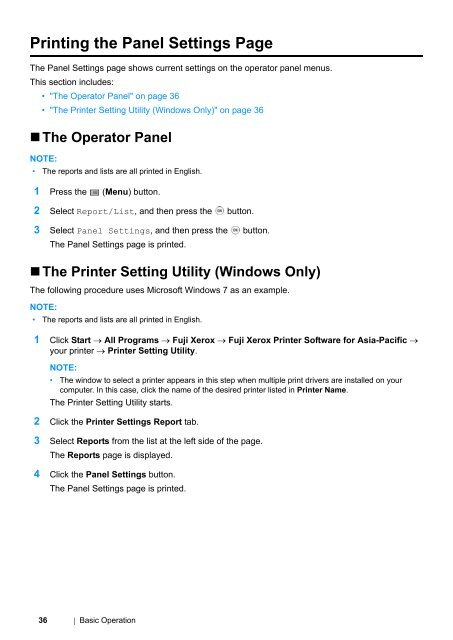 DocuPrint P255 dw User Manual - Fuji Xerox Printers