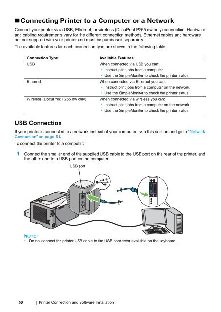 DocuPrint P255 dw User Manual - Fuji Xerox Printers