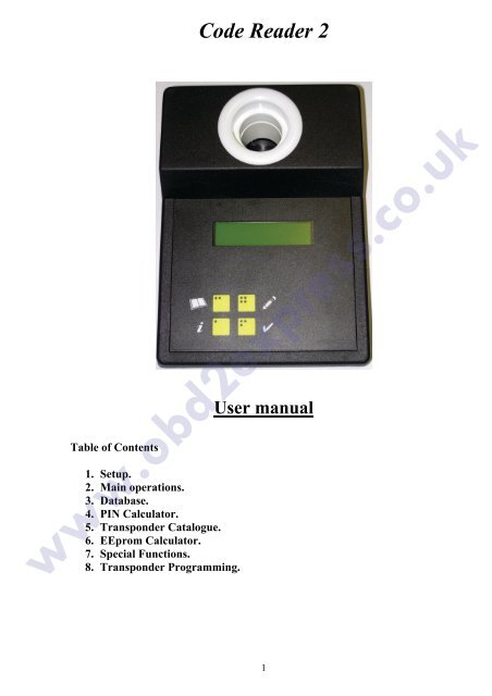 Code Reader 2 - Car diagnostic tool