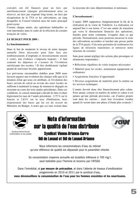 Juillet 2009 Bulletin municipal n°25 - Saint-Priest-sous-Aixe