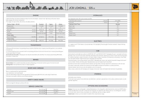 JCB LOADALL | 535-125 - Lomond Plant