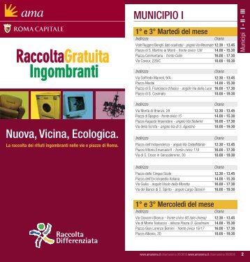 Elenco punti di raccolta - Ama