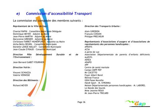 SchÃ©ma Directeur d'AccessibilitÃ© des Transports ... - Ville de Gap