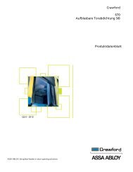 Crawford 670 Aufblasbare Torabdichtung SIB Produktdatenblatt